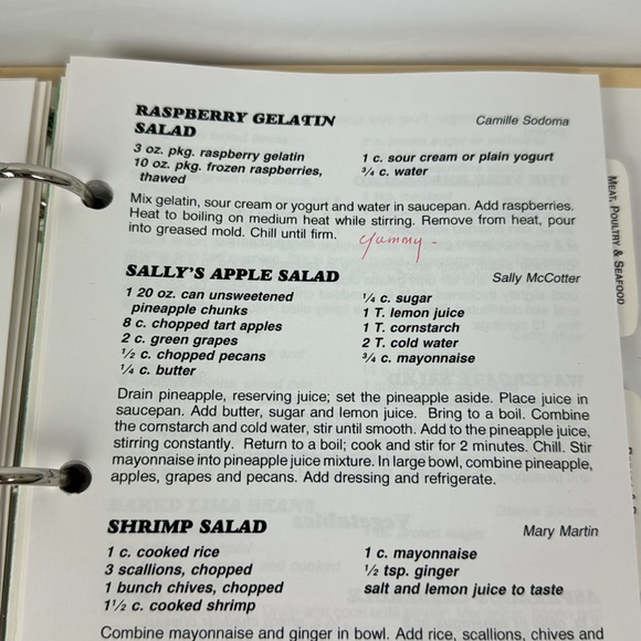 Vtg Feed My Sheep Cookbook Vandemere NC United Methodist Church Recipes - Picture 12 of 16